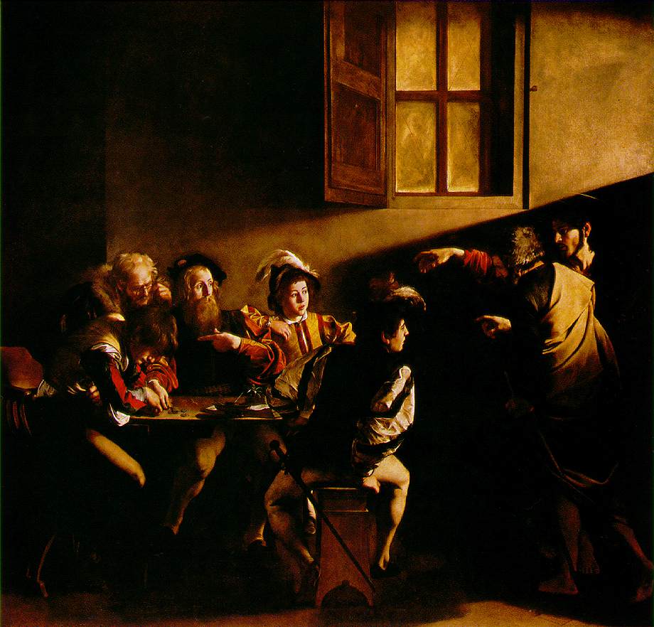The Calling of Saint Matthew by Carvaggio